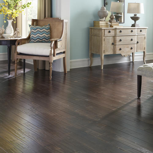 dark maple hardwood flooring