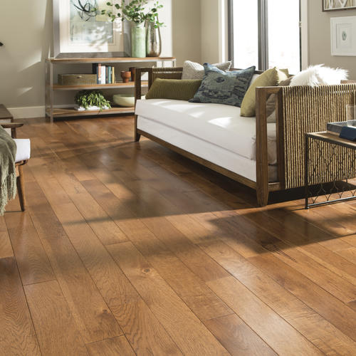 Living Room With Wood Floors Weathered Acorn Floor