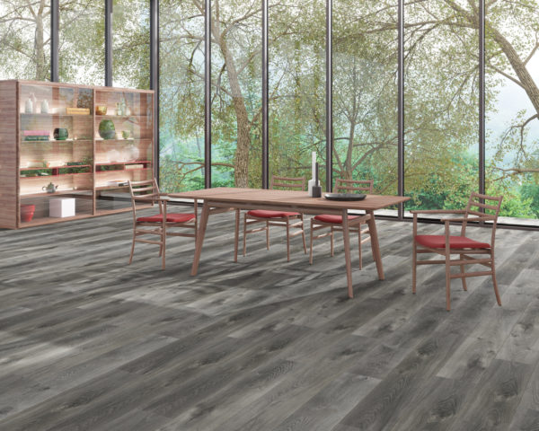Grate Lakes Traverse Series Carbon Grey Planks Room Scene 2