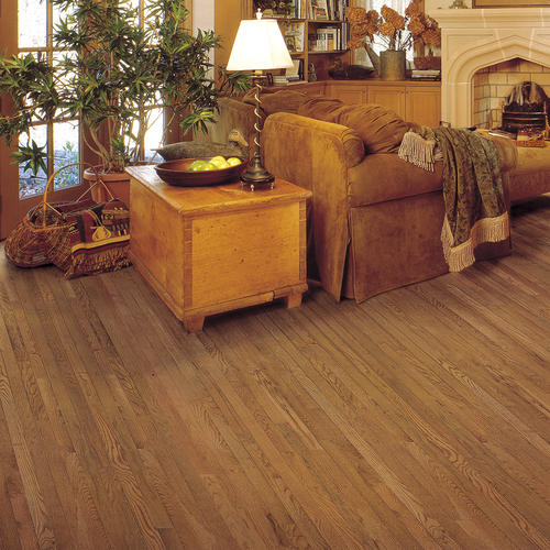 Great Lakes Wood Floors Room Scene With Saddle Oak Floor Sample On It